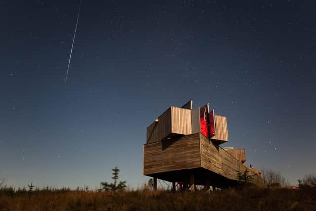 The dark skies around Kielder Observatory are ideal for spotting meteors