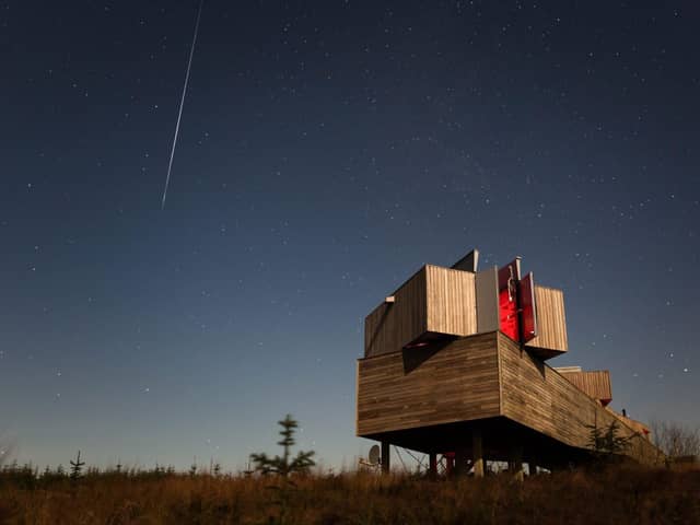 The dark skies around Kielder Observatory are ideal for spotting meteors