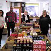 Pictured: Mairi Gougeon, Duncan Thorp & Janice Nicol of SES and Lucy Nicholl & Pauline Lockhart of Community First.