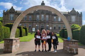 Pictured are the Three Campus challengers (l-r) Barry Carmicheal, Mel Stuart, Lauren Simpson and Ria McLeod.
