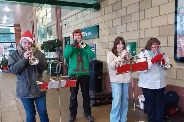 The instrumental band returned to public performance recently with carol recitals in Arbroath town centre.