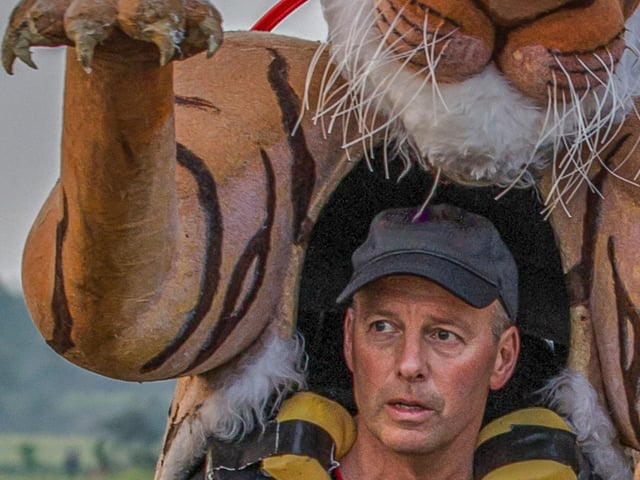 Paul and his tiger friend
