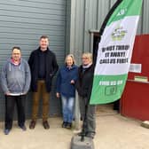 ​Dave Doogan is pictured with (from left) volunteers Jeanette, Robert, Alison and Barbara.