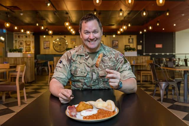 Members of the Armed Forces can enjoy a hot breakfast at Tesco cafes on 30th June