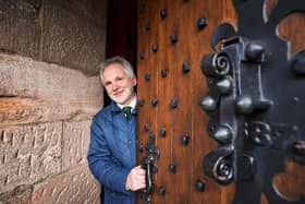 Mark Wellburn, house manager at Glamis, opens the castle’s doors to welcome visitors for the 2023 season.