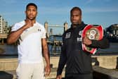 London, UK: Anthony Joshua and Daniel Dubois Face Off for the first time in fight week ahead of their IBF World Heavyweight  Title fight on saturday night at Wembley Stadium. 16 September 2024 Picture By Mark Robinson Matchroom Boxing