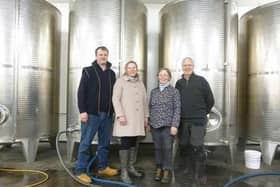 Pictured (l-r) are ​Ross and Claire Rennie, of  Summerhouse Drinks, Anne Thomson and John Gallagher.