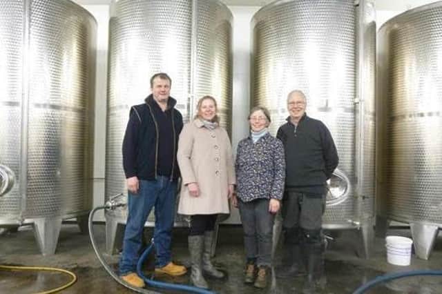Pictured (l-r) are Ross and Claire Rennie, of Summerhouse Drinks, Anne Thomson and John Gallagher.