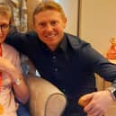 Resident, Jessie Murphy with her son, George Murphy at Douglas View Care Home
