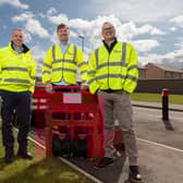 ​Dave Doogan is pictured with members of GoFibre's executive team at a site in Forfar. (Pic: Chris Scott Photography)