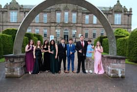 ​Pictured (l-r) are Katie King, Cerys Reid, Lily May, Meah Grant, Leon Robertson, Kyle Fairgrieve, Sean Hay, Liam Gowans and Lily Yorke. (Pic: Dundee & Angus College)