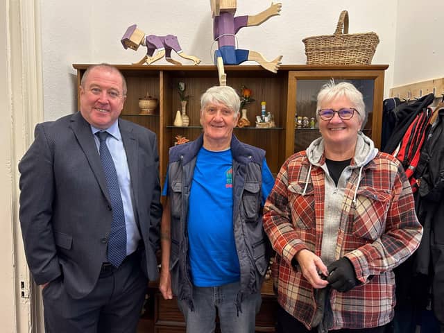 ​A visit to Carnoustie and Monifieth Community Shed was a highlight.