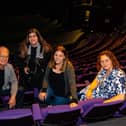 Pictured (l-r): ​Executive producer David Darling, Kaelyn Robertson, producer Rebecca Connelly and Lee Lappin of Dundee and Angus College.