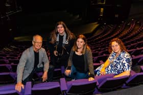 Pictured (l-r): ​Executive producer David Darling, Kaelyn Robertson, producer Rebecca Connelly and Lee Lappin of Dundee and Angus College.