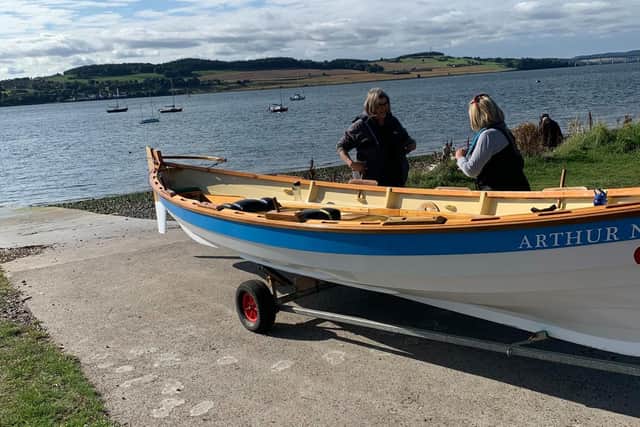 A skiff similar to the one the Forfar groups will be building.