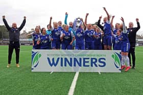 The triumphant Montrose ladies' squad (picture by Phoenix Photography)