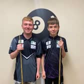 Kian on the left and Ryan are shooting for pool glory