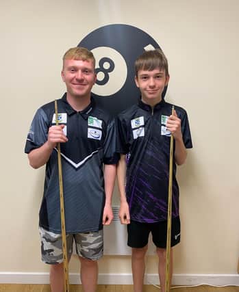 Kian on the left and Ryan are shooting for pool glory