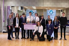 The winning team are pictured with ​MATE Scotland Regional co-ordinator Dr Rosslyn Shanks; James Philp; and Donella Beaton, vice-principal for cconomic development. (Ross Henderson).