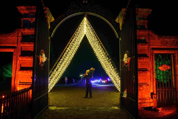 Thousands of people flocked to Glamis to enjoy the light show, which organisers hope to stage again next year.