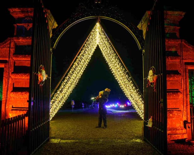 Thousands of people flocked to Glamis to enjoy the light show, which organisers hope to stage again next year.