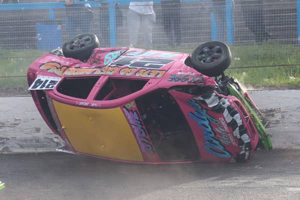 Becki Ritchie rolling her car