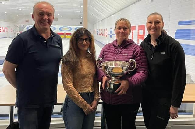 Matthew Dunlop, Layla Al Saffar, Jo Fletcher and Jill Donald won the Area 12 Indoor Bonspiel