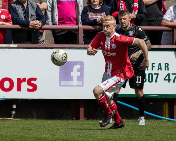Arbroath were the visitors to Glebe Park as bot teams stepped up their pre-season preparations. All pics by Graeme Youngson