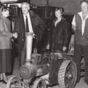 I​n August, 1990, a model steam traction engine, built by Andrew Hay, was presented to Angus Folk Museum for their collection at Glamis. The presentation took place at Westfield Farm by Chapelton. In the picture were, from left - Lady Maitland, Chair of the National Trust For Scotland's local advisory committee; Dr David Hay, Mrs Jennifer Hay, Jim Anderson, Leysmill Farm; and Alex Watt.