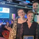 Pictured are (​from left) Hope Busak, Lorna Strachan and David Hunt.