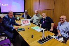 Graeme met with local postal staff in December to find out more about their aims and joined the picket line at Dundee East sorting office, which services Monifieth and Carnoustie.