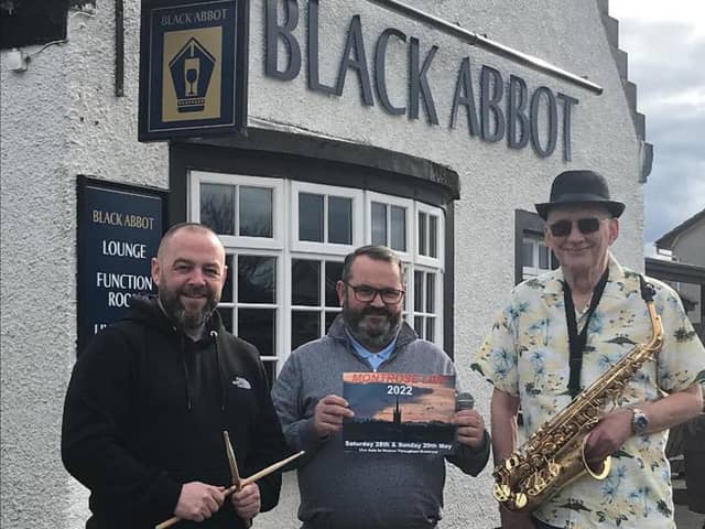 Organisers of Mo-Live 2022 are tuning up for a weekend of music to suite all tastes (l-r) Stewart Alves, Stuart Thornton and Michael Knowles.