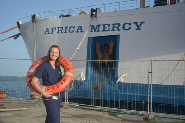 Dr Carron Meney, from Ninewells Hospital in Dundee, volunteering for Mercy Ships in Madagascar.