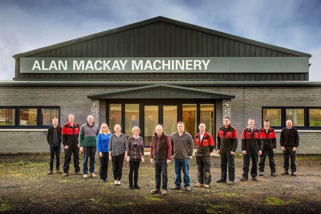The AM Agri (Alan Mackay Machinery) company team now serving Mercedes-Benz Unimog customers in Scotland.