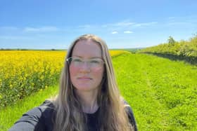 ​Amy Geddes is ready to welcome visitors to Walk & Talk at Wester Braikie on July 23.