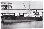 Cupids, the former Durward, berthed at a Canadian port.