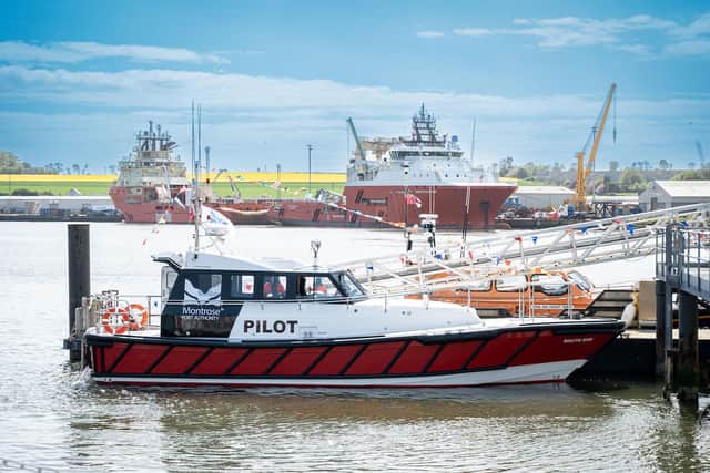 The South Esk was named in a traditional quayside blessing.