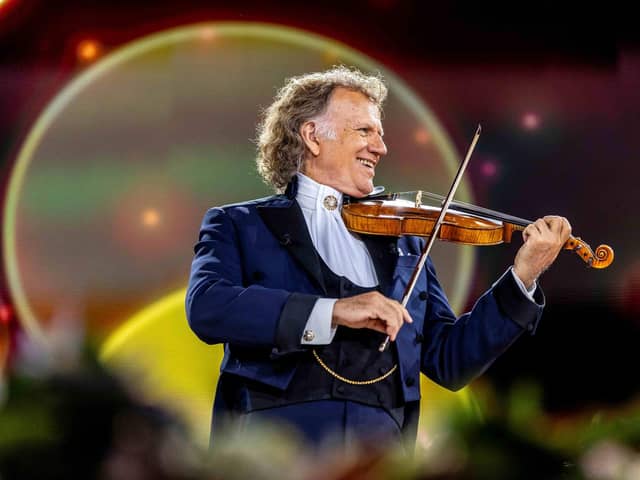 Violinist and conductor Andre Rieu will be entertaining audiences across the UK and Ireland in 2027