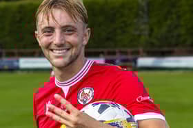 Grady McGrath grabbed a hat-trick as City beat Lossiemouth 4-0 (pic: Graeme Youngson)