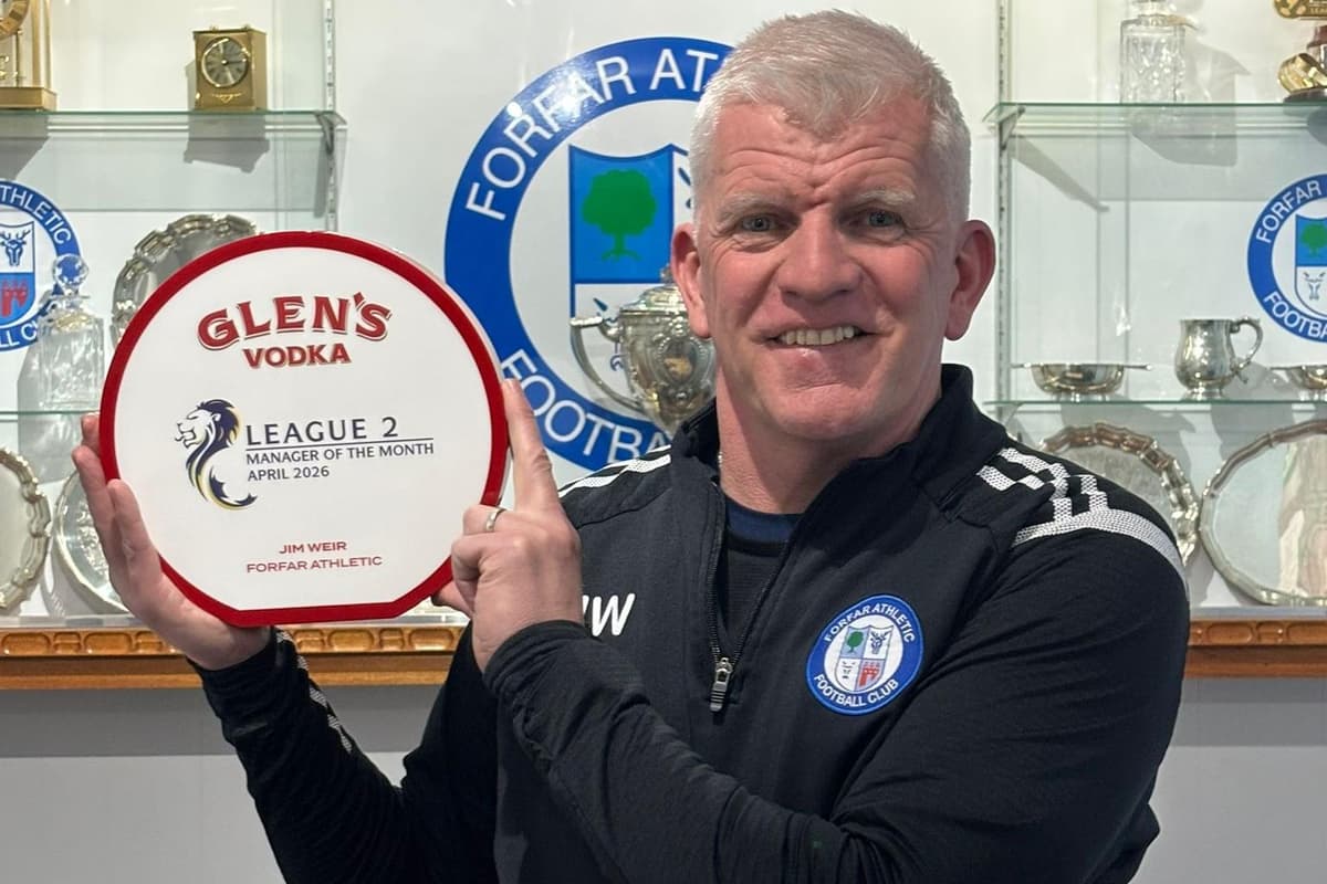 Christopher Forfar Forfar gaffer is recognised with manager's award
