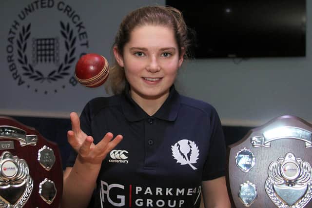 Arbroath cricketer Megan McColl