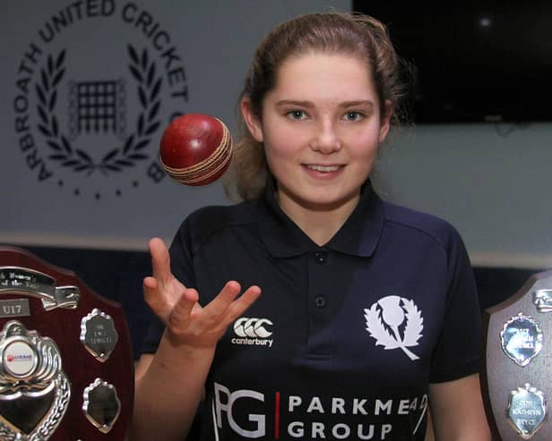 Arbroath cricketer Megan McColl