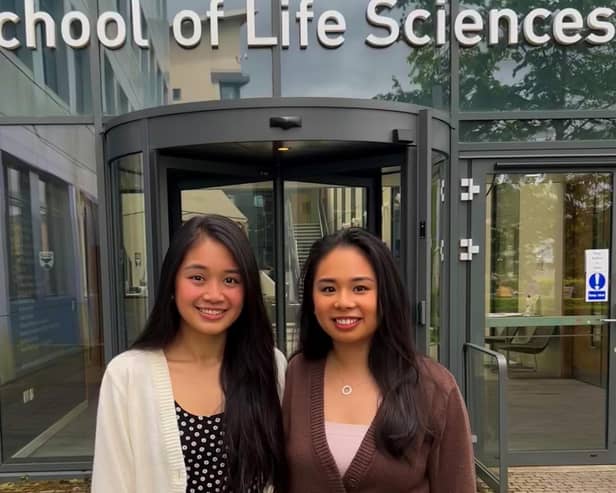 Pictured are Brechin sisters Jireh and Jasleen de Guzman who graduated recently from the University of Dundee.