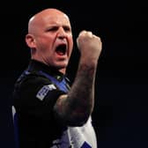 Alan Soutar is through to the final 16 at the Alexandra Palace. Photo by Luke Walker/Getty Images