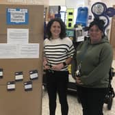 Pictured are Watch Commander Michael Cassie, Mairi Gougeon and Mary Urquhart from Mandown Project.