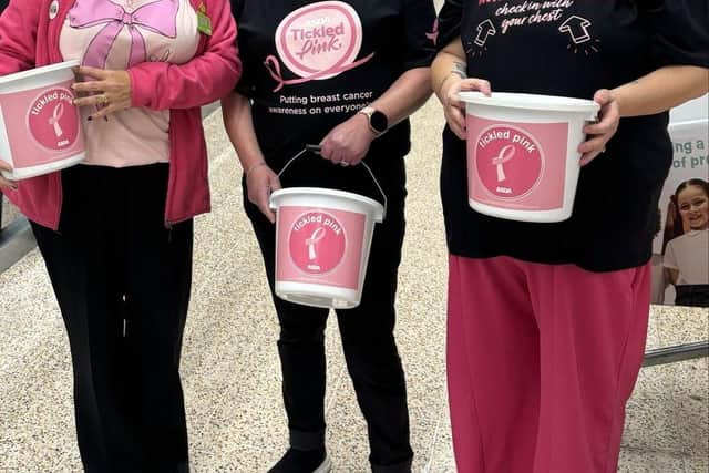 Shoppers are encouraged to support Tickled Pink collection buckets this weekend