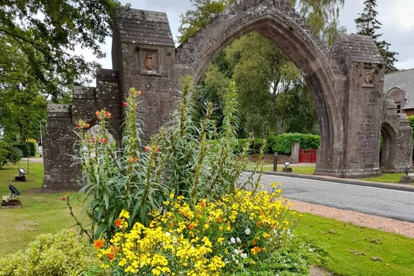 ​The gardening group has created a new display at the village entrance.