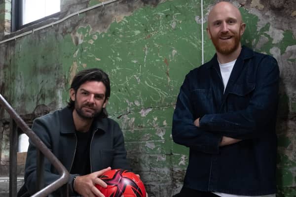 Cillian Sheridan (left) and Ray Bradshaw want to shine a spotlight on the state, culture and future of the Scottish game