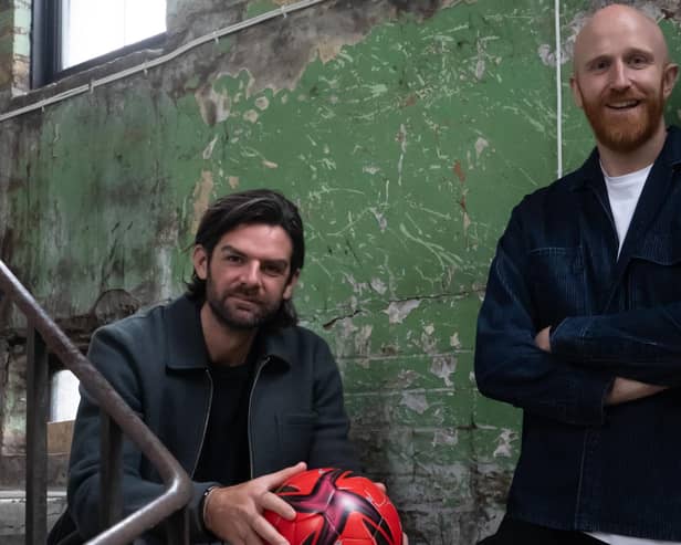 Cillian Sheridan (left) and Ray Bradshaw want to shine a spotlight on the state, culture and future of the Scottish game