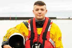 ​Cammy Tough, who will spend his first Christmas on call as the lifeboat’s new helm. (Pic: RNLI/Nigel Millard)
